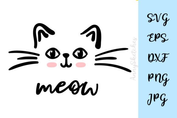 Cat Face SVG – Cute Kitty Clipart Cricut
