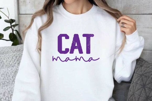 Cat Mama SVG PNG T-shirt Design Vector