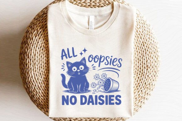 Funny Sarcastic Cat Daisy SVG All Oopsie