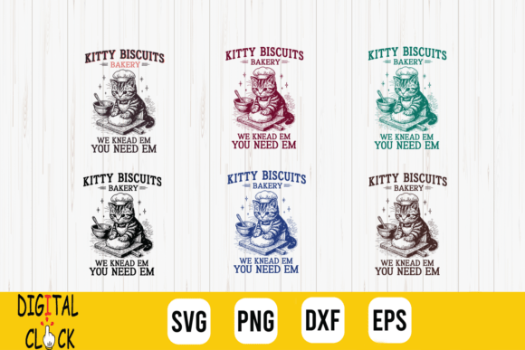 Kitty Biscuits Cat Kneading Baking Cat