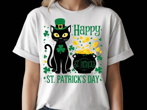 St Patrick’s Day Black Cat Lucky SVG