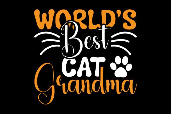 World Best Cat Grandma SVG T Shirt